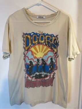 Daydreamer The Doors Waiting For The Sun Band T-Shirt Cream Off-White M